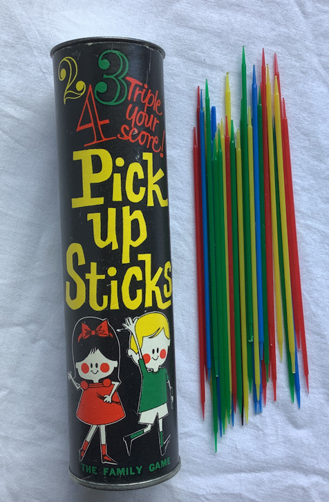 1950s New Zealand made Pick up Sticks game made by Tonka Manufacturing